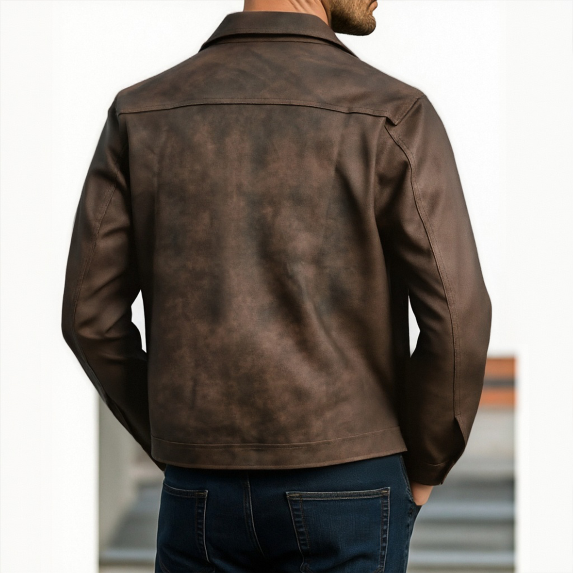 Enzo Classic Leather Jacket