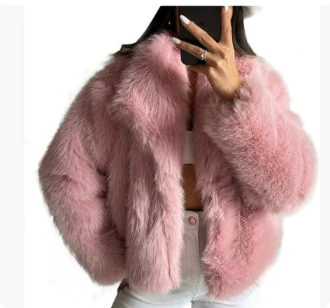 FrostGlam Faux Fur Coat