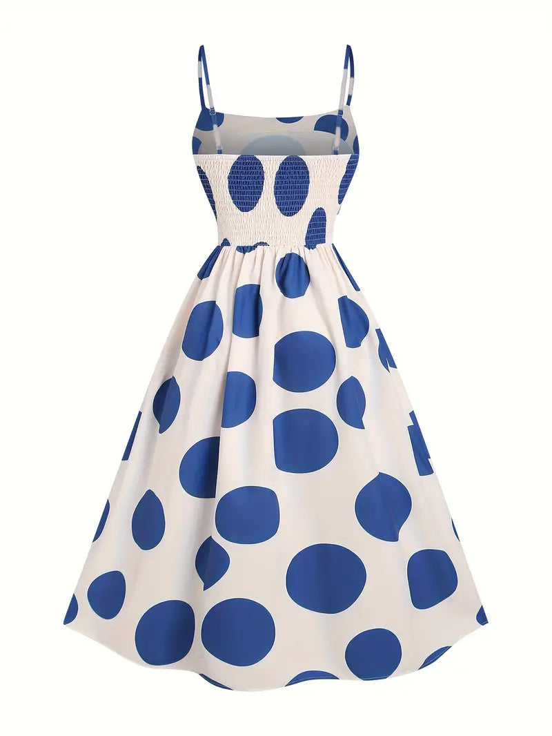 BluePolkas Maxi Dress