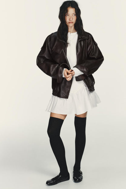 Faux Leather Jacket