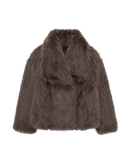 FrostGlam Faux Fur Coat