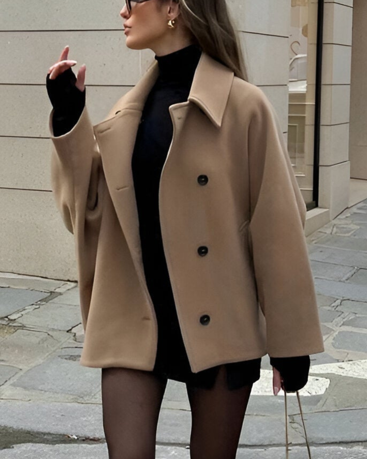 Reila Oversized Jacket with Pockets for Everyday Comfort