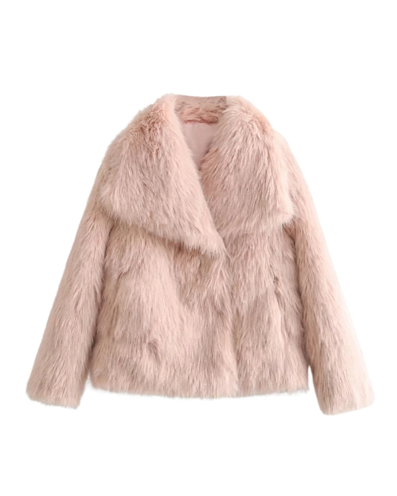 FrostGlam Faux Fur Coat