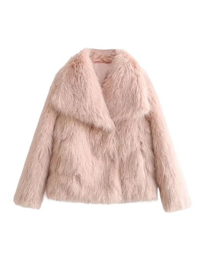 FrostGlam Faux Fur Coat