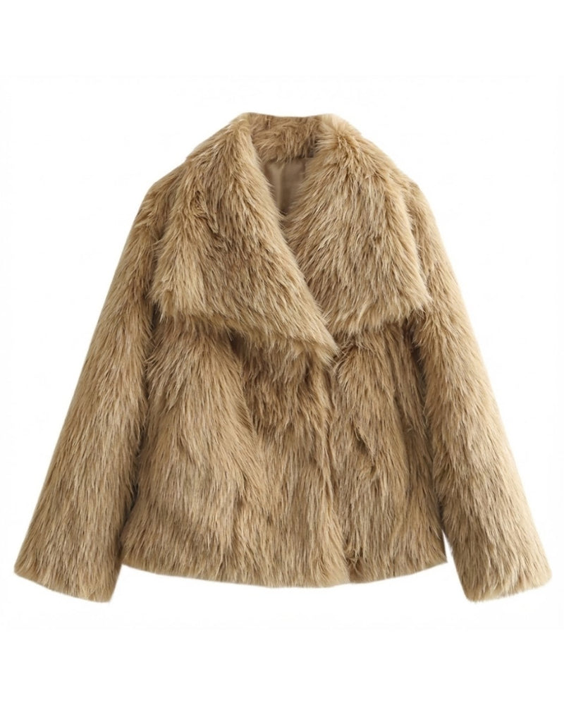 FrostGlam Faux Fur Coat