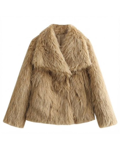 FrostGlam Faux Fur Coat