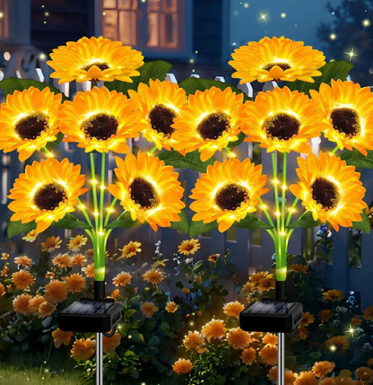 Solar LED Sunflower Garden Lights