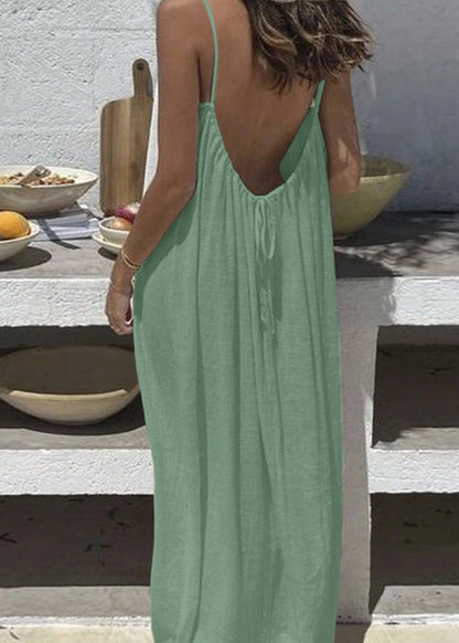 Lunara Elegant Backless Cami Dress
