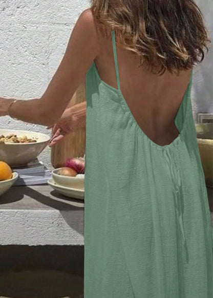 Lunara Elegant Backless Cami Dress