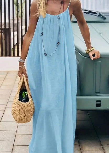 Lunara Elegant Backless Cami Dress