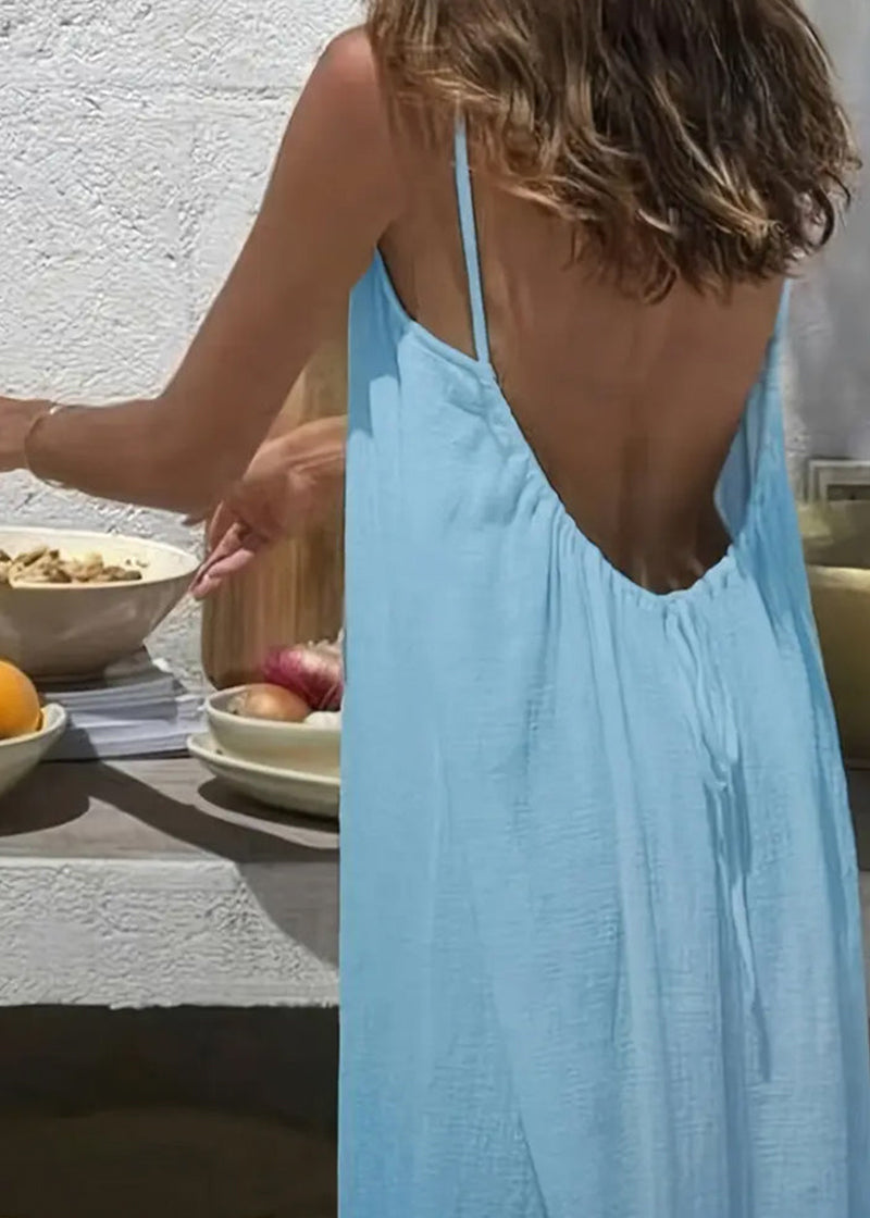 Lunara Elegant Backless Cami Dress