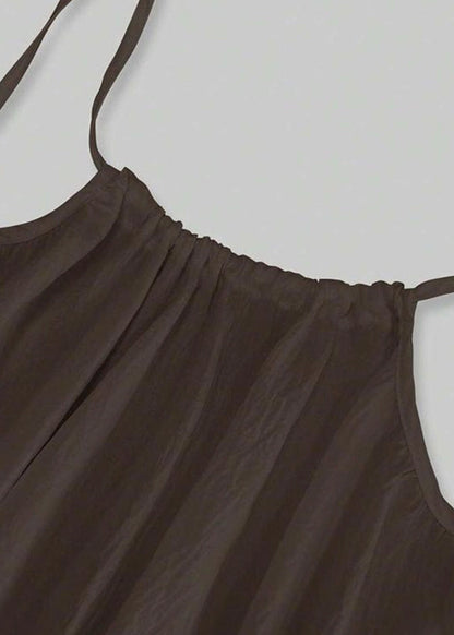 Lunara Elegant Backless Cami Dress