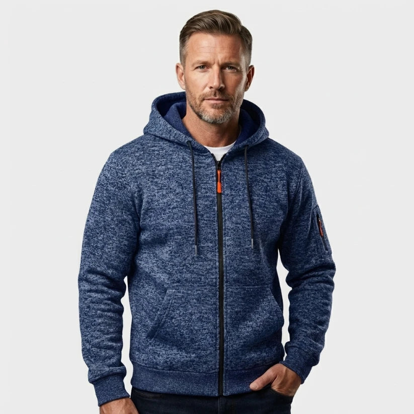 Men’s Thermal Zip-Up Fleece Outdoor Jacket