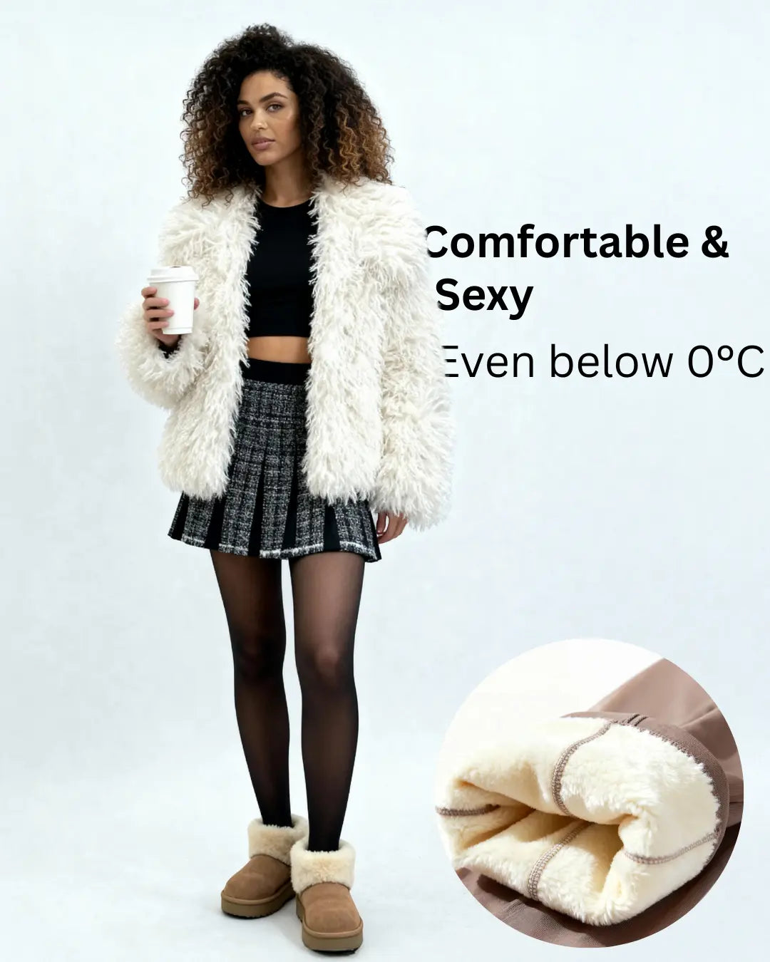 Translucent Fleece Lined Tights