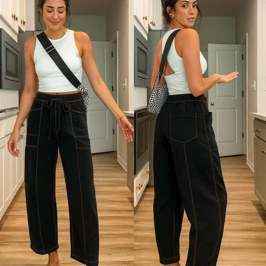 Tanming Women's Barrel Sweatpants