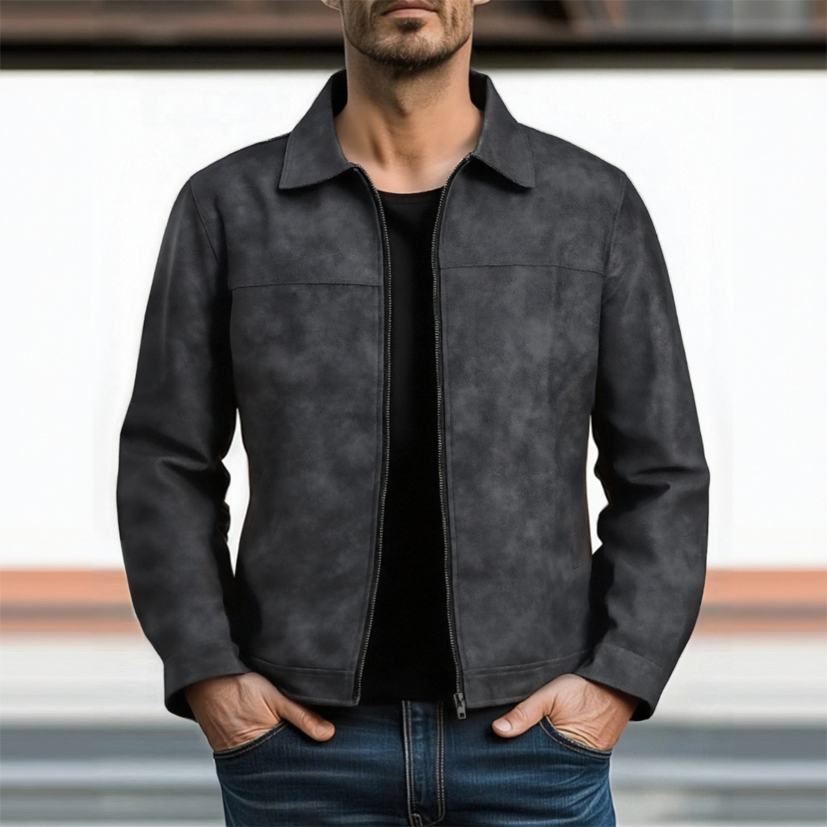 Enzo Classic Leather Jacket