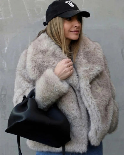 FrostGlam Faux Fur Coat