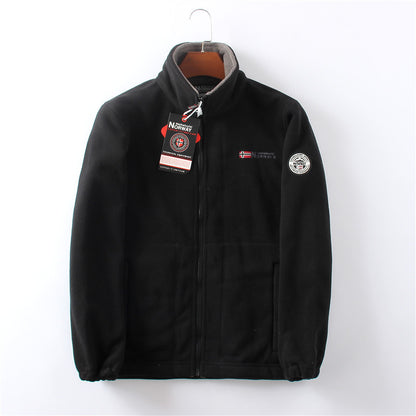 Man Double-Sided Polar Fleece Jacket