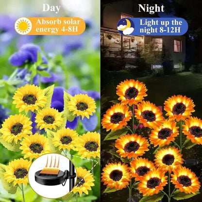 Solar LED Sunflower Garden Lights