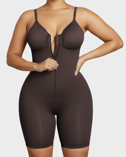 Shapewear for Women Tummy Control Bodysuit Zip-Up