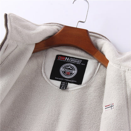 Man Double-Sided Polar Fleece Jacket