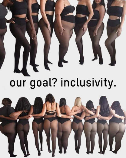 Translucent Fleece Lined Tights