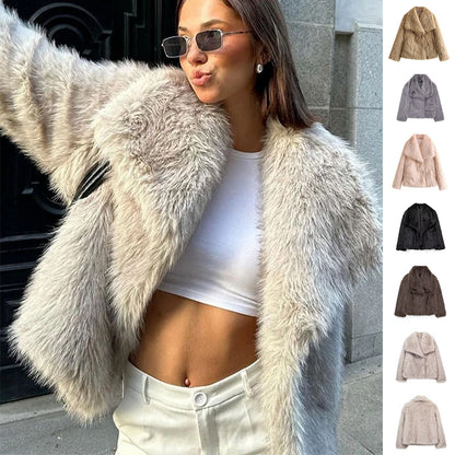 FrostGlam Faux Fur Coat