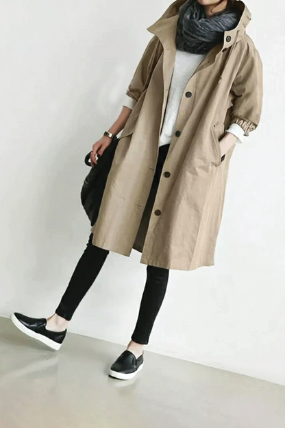 Anna - Hooded Trench Coat