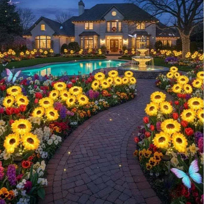 Solar LED Sunflower Garden Lights