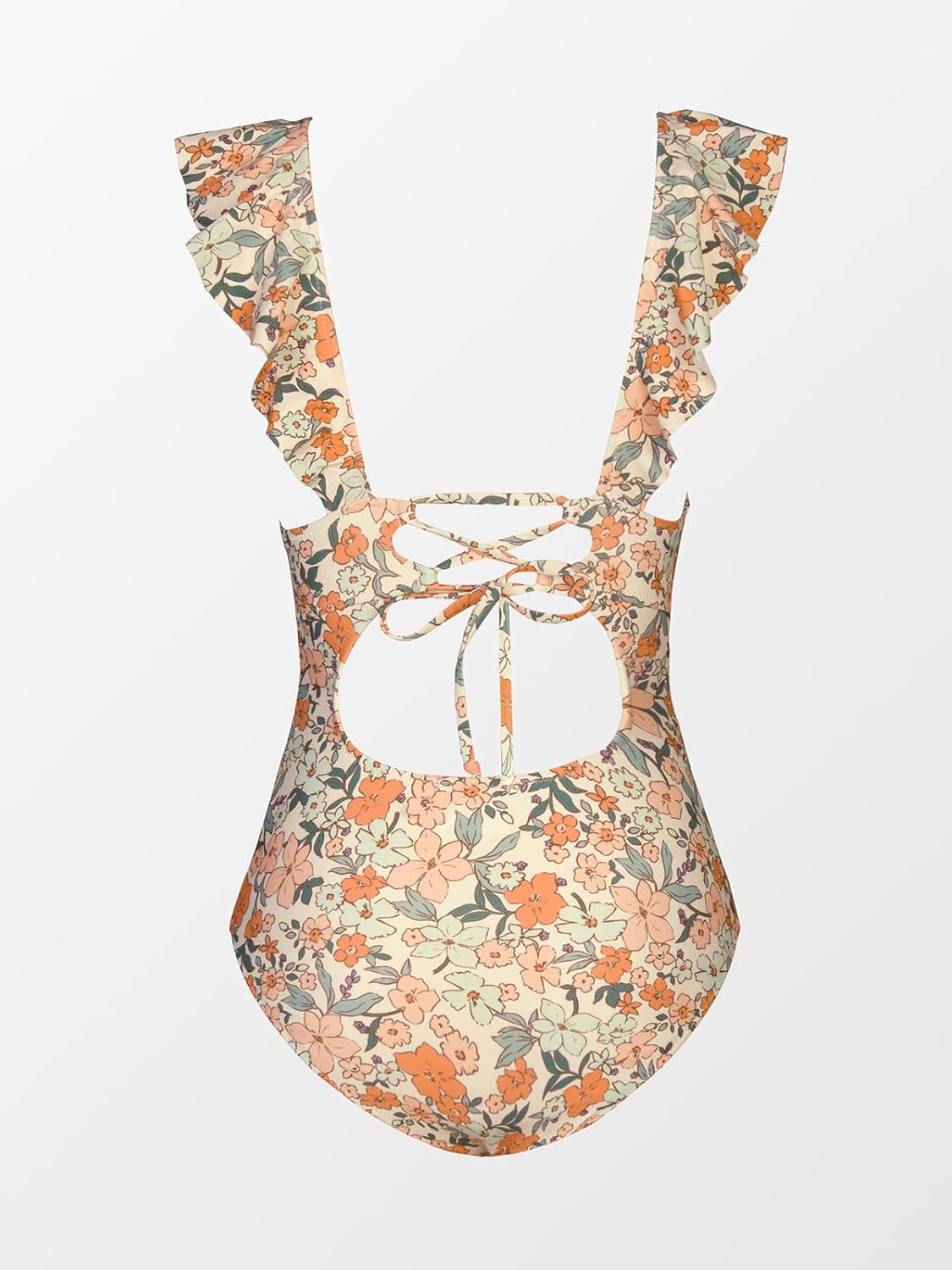 KORRAZO Women's Ruffled One Piece Swimsuit