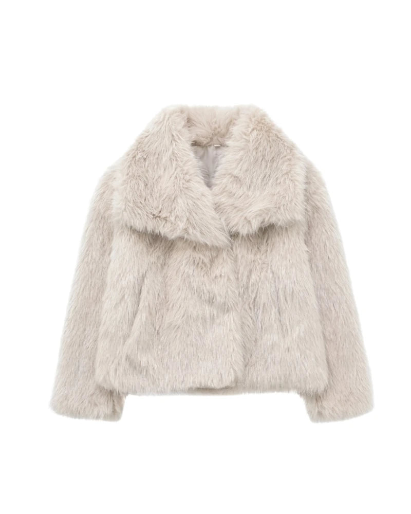 FrostGlam Faux Fur Coat