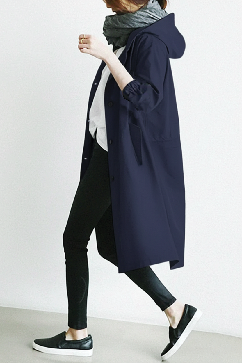 Anna - Hooded Trench Coat