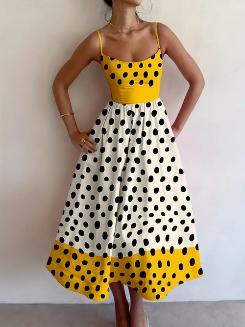 SunDots Maxi Dress