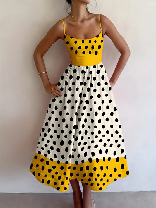 SunDots Maxi Dress