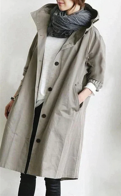 Anna - Hooded Trench Coat
