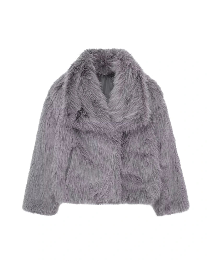 FrostGlam Faux Fur Coat