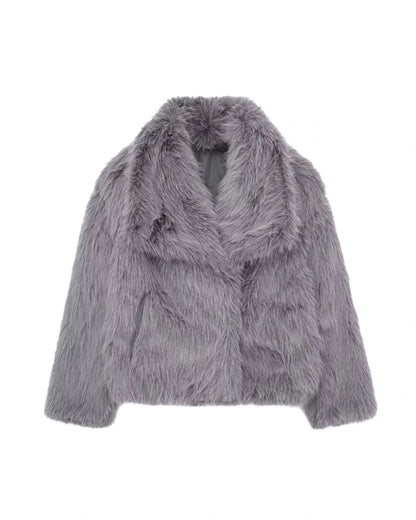 FrostGlam Faux Fur Coat