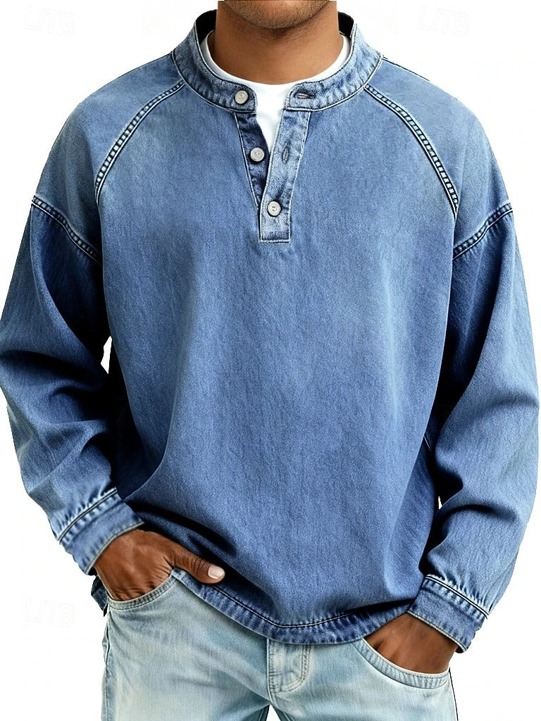 The Hudson Denim Henley