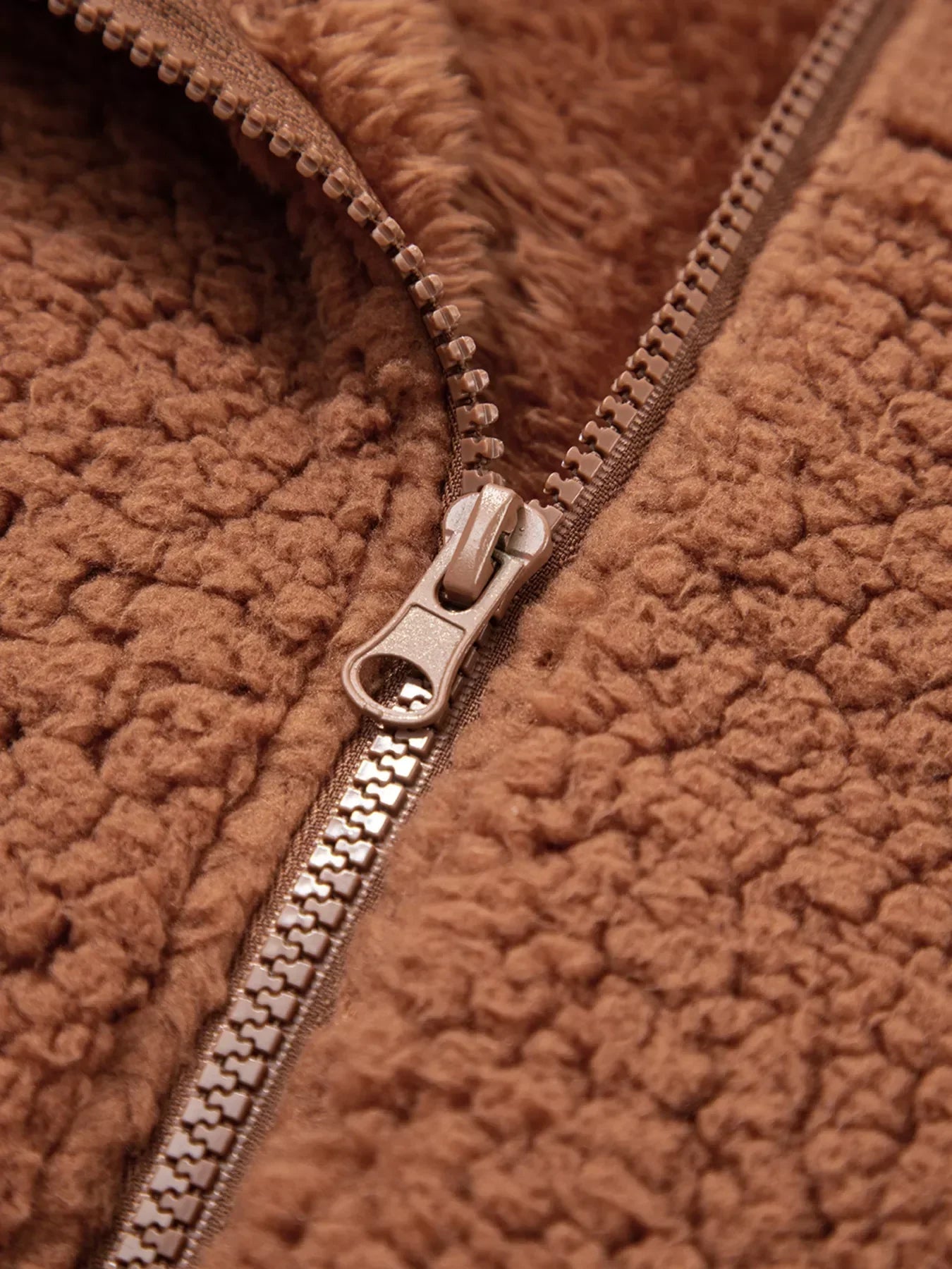 Marjorie Fit Zip Up Teddy Jacket