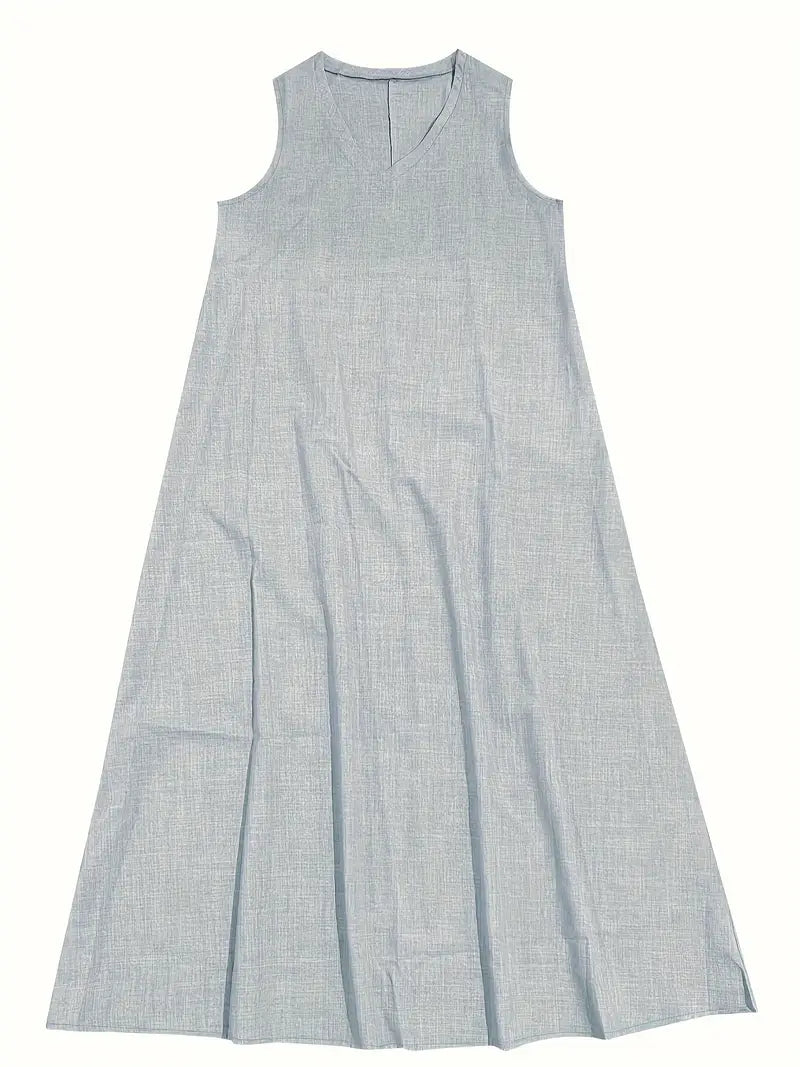 LuxeFlow Draped Maxi Dress