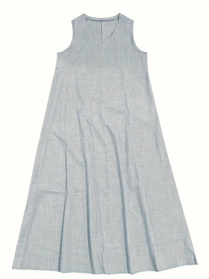LuxeFlow Draped Maxi Dress