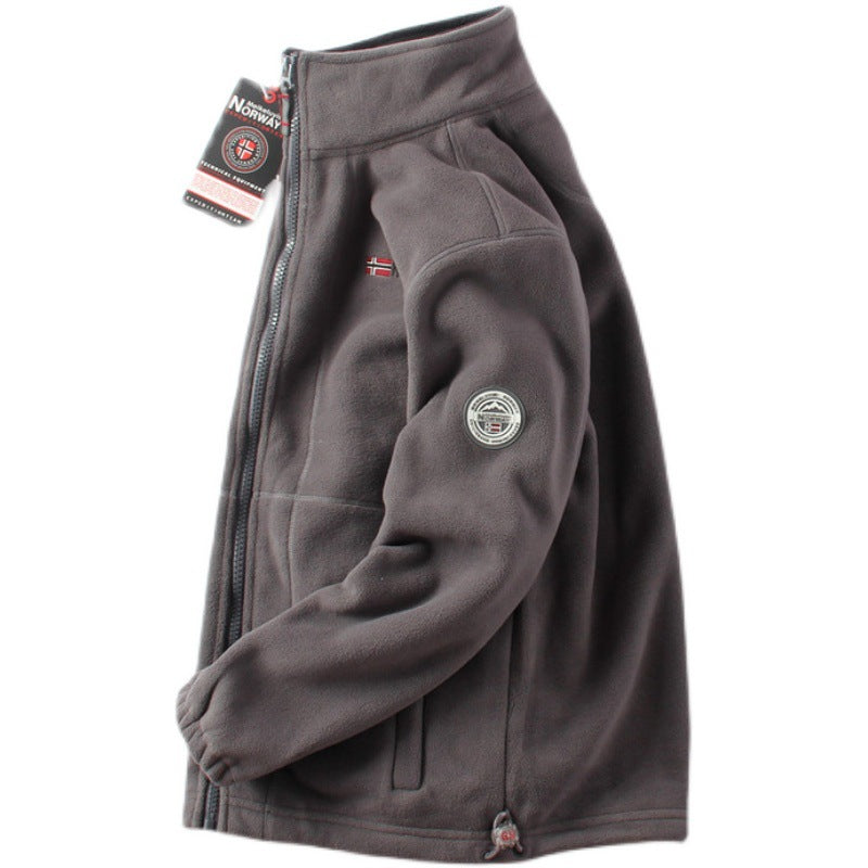 Man Double-Sided Polar Fleece Jacket