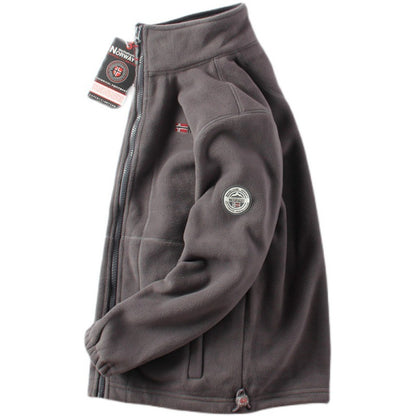 Man Double-Sided Polar Fleece Jacket