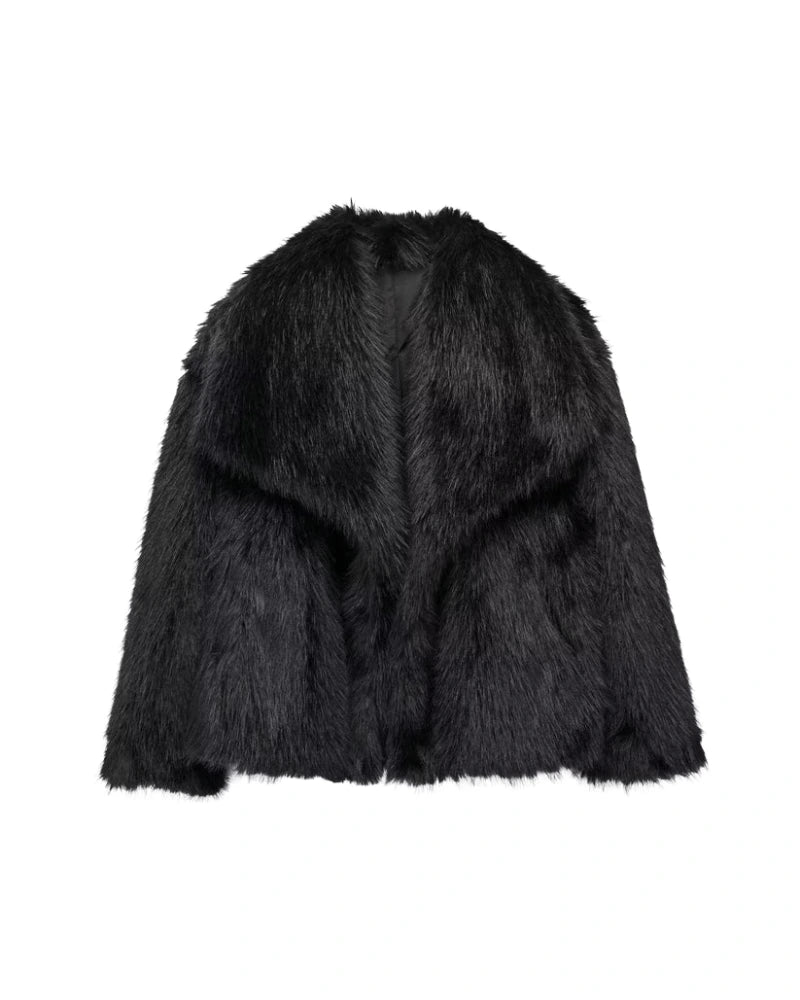 FrostGlam Faux Fur Coat