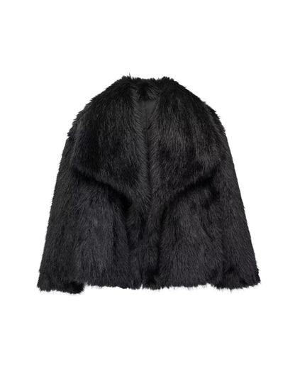 FrostGlam Faux Fur Coat