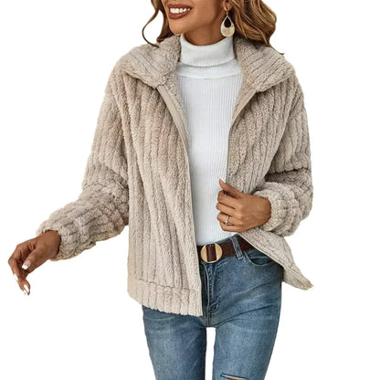 Stephanie Luxurious Plush Fleece Jacket