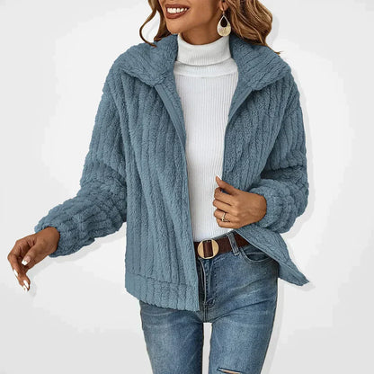 Stephanie Luxurious Plush Fleece Jacket