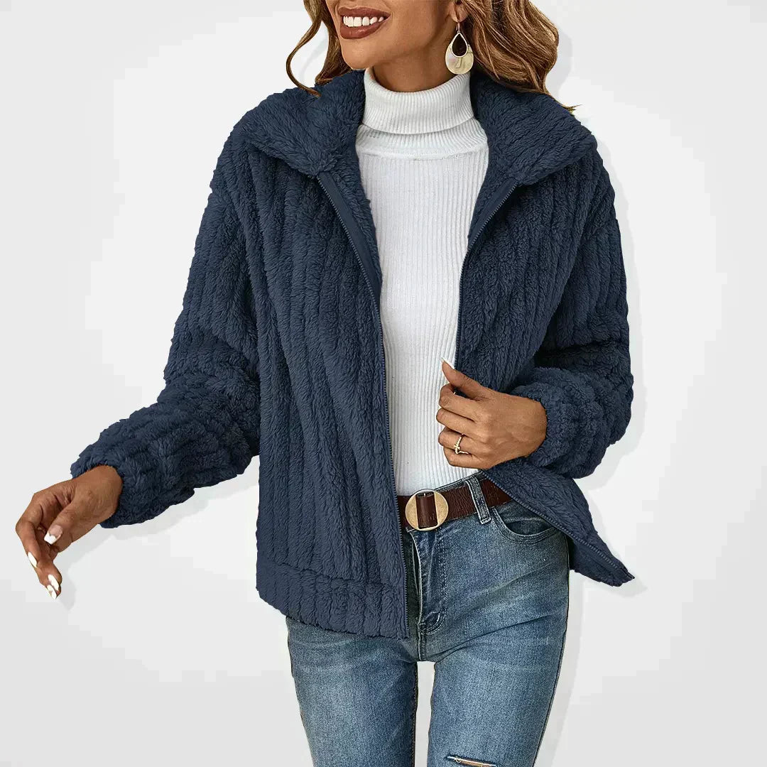 Stephanie Luxurious Plush Fleece Jacket