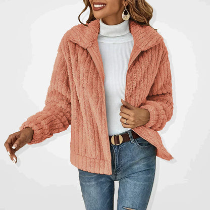 Stephanie Luxurious Plush Fleece Jacket