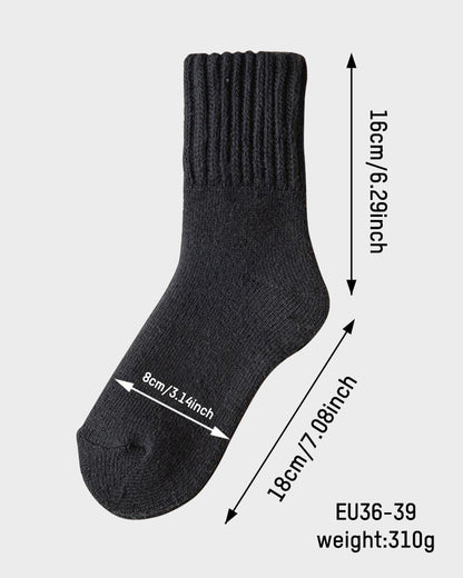 Cozy Ribbed Fleece Lined Crew Socks